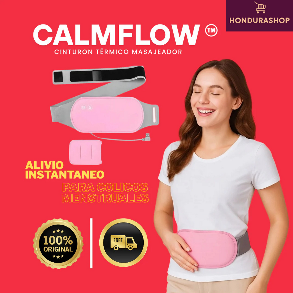 CALMFLOW™ - CINTURÓN TÉRMICO MENSTRUAL - ¡EL MEJOR ALIADO PARA TU CICLO MENSTRUAL! 🌸