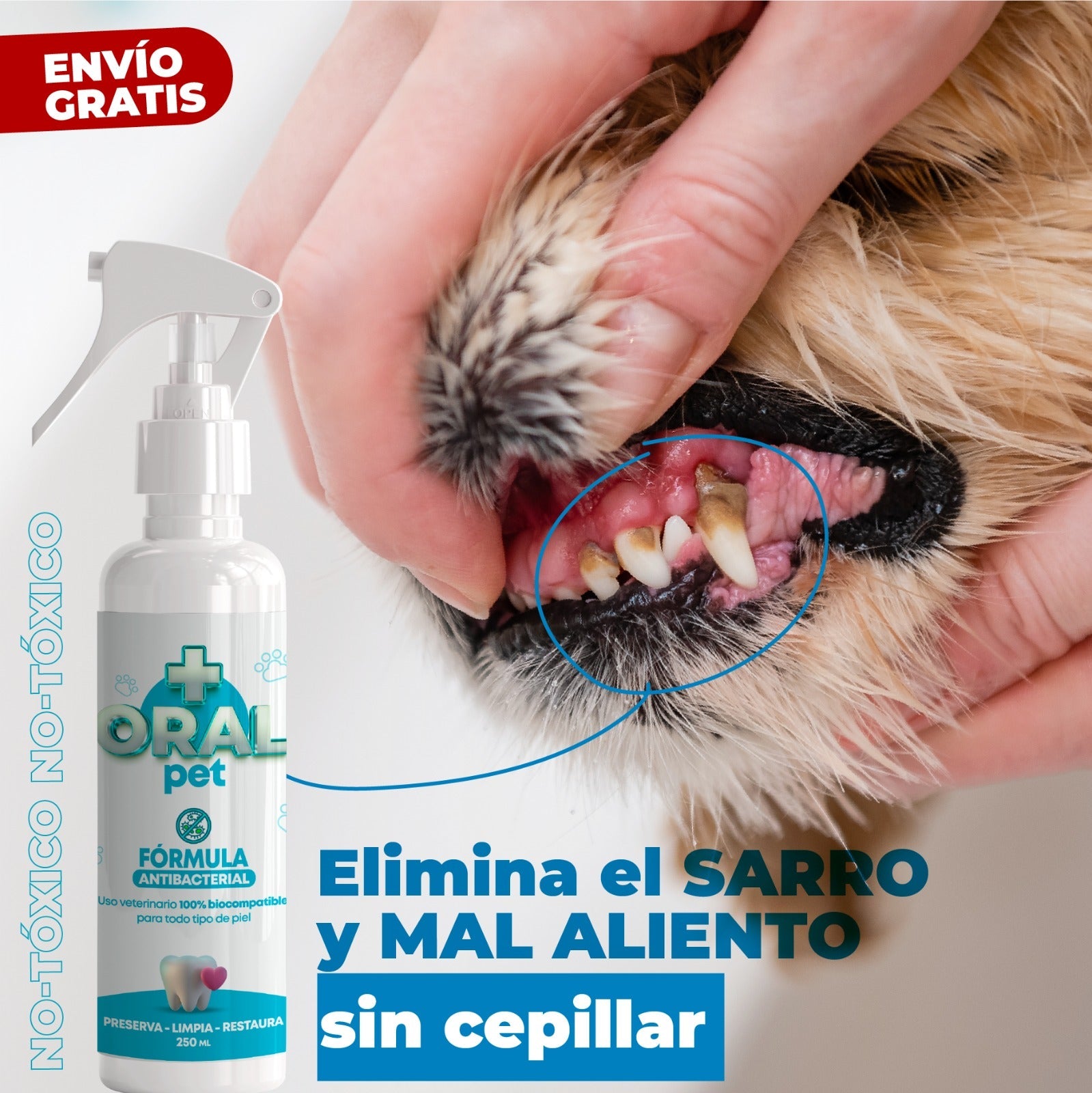 Oral Pet Spray Adiós Al Sarro
